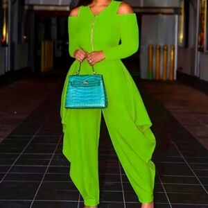 Elegant Cold-Shoulder Jumpsuit